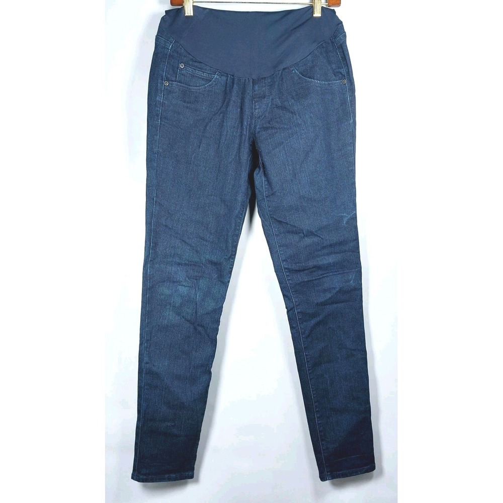a:glow Maternity Skinny Jeans Size 8 Tall Dark‎ Wash